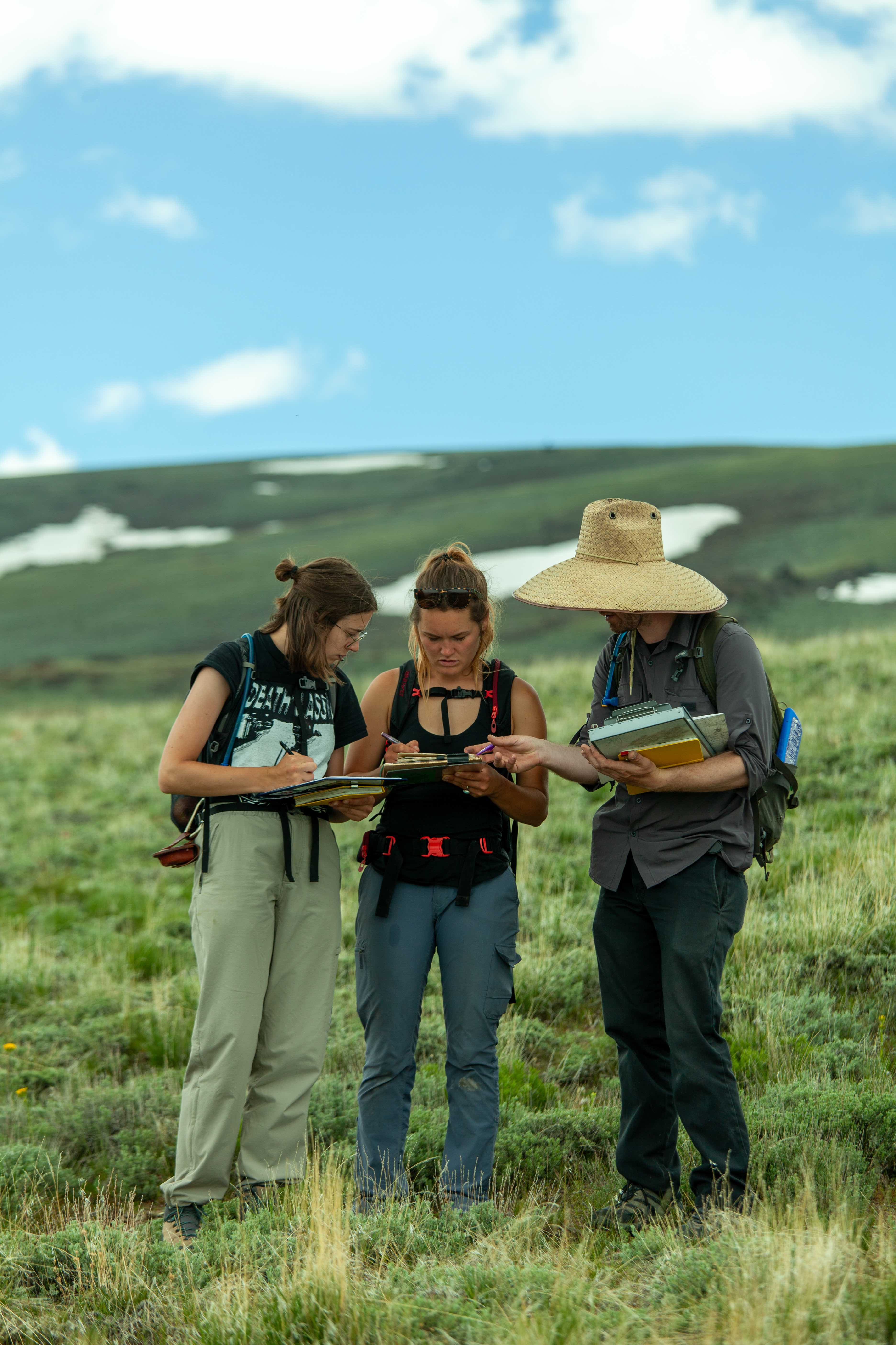 students map field camp